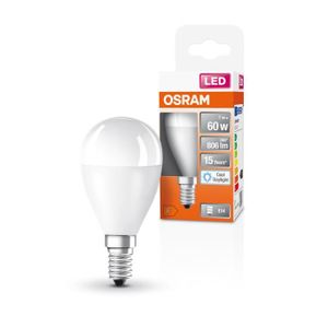 Lot De 6 Ampoules LED Osram Goutte Classic P 5.8W E14 Blanc Chaud 2700K - Équivalent 40W, 2700K