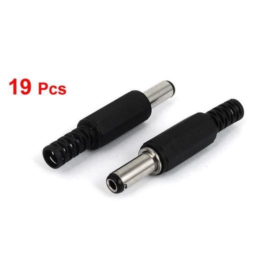 Composants Electroniques 5 5mm X 2 5mm Adaptateur Alimentation Cc Douille Male Connecteur 19pcs Sultengterkini Com