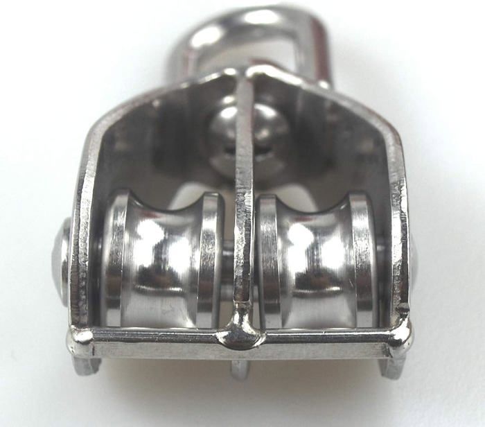 Double Poulie Ancienne M52 Pour Chemin De Fer - Support Inclinaison Réglable