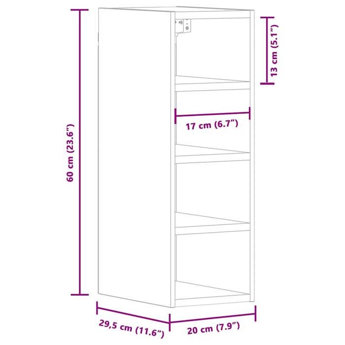 VidaXL Armoire suspendue 