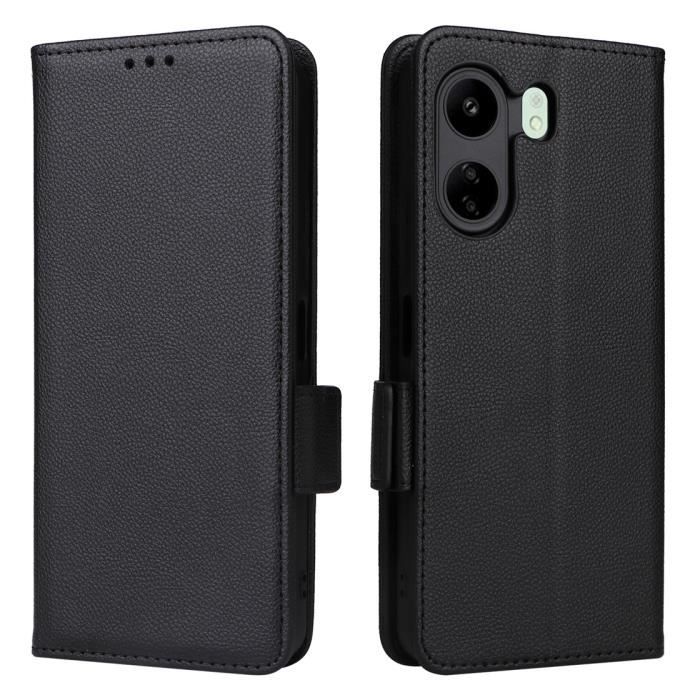 PHINIENLAND Cover per Xiaomi Redmi 13C 4G / Redmi 13C 5G Case PU Pelle Custodia [Kickstand] [Chiusura magnetica] [Slot per Schede], Portafoglio Flip Custodia per Xiaomi Poco C65,Farfalla dorata