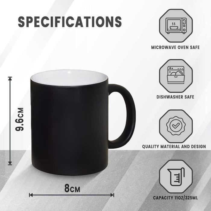 Set 4 Tasses Cafe 90ml Noir Et Blanc - Bol - Mug - Tasse BUT