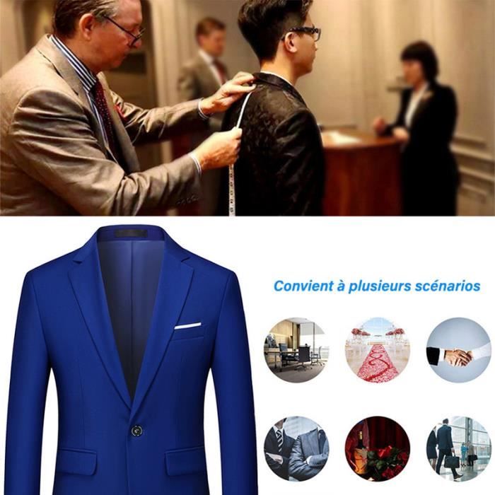 Costume Homme 3 Pieces Marque Luxe Rouge Fete Soiree Mariage Business Cdiscount Pret a Porter
