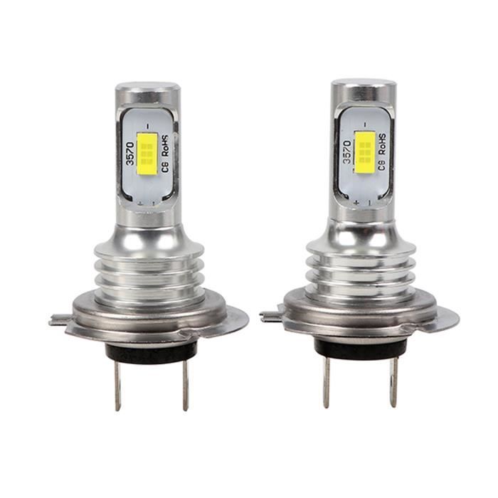 Ampoule H7 LED pour Voiture Ampoules Phare de Haut Qualité IP68 6000K  lumière Blanche pour Voiture 2PCS - Cdiscount Auto