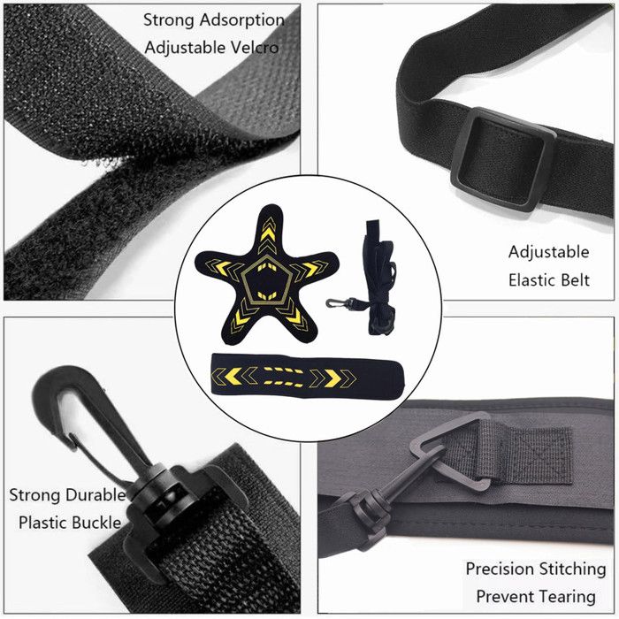 Ceinture D'Entraînement Football Solo - Filet Réglable, Pour Ballons Taille 3,4,5 - Enfants/Adultes, Nylon