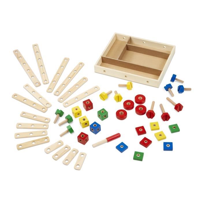Jeu de construction MELISSA DOUG Ensemble de 48 pieces Pour enfant de 3 ans et plus Cdiscount Jeux Jouets