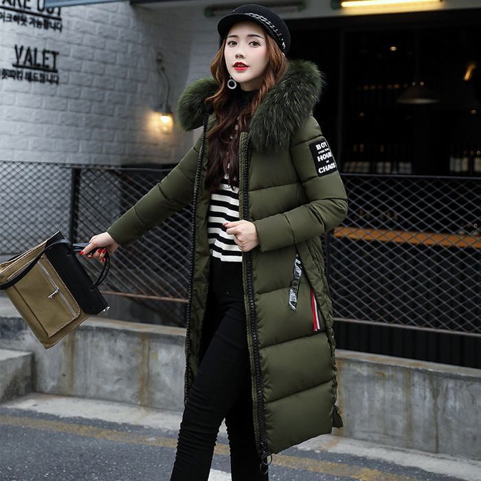 Doudoune Longue Femme - Veste D'hiver Chaude Coupe-vent, Grande Taille, Avec Capuche