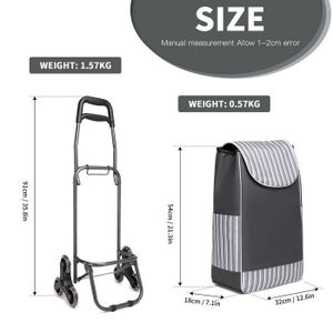 VOUNOT® Chariot de Courses 6 Roues en Aluminium avec Compartiment Impermeable Isotherme et Crochets Caddie de Courses Pliable 3 en 1 Sac Grande Capacité Chariot Montant Escalier Noir VOUNOT® Chariot de Courses 6 Roues en Aluminium avec Compartiment Impermeable Isotherme et Crochets Caddie de Courses Pliable 3 en 1 Sac Grande Capacité Chariot Montant Escalier Noir
