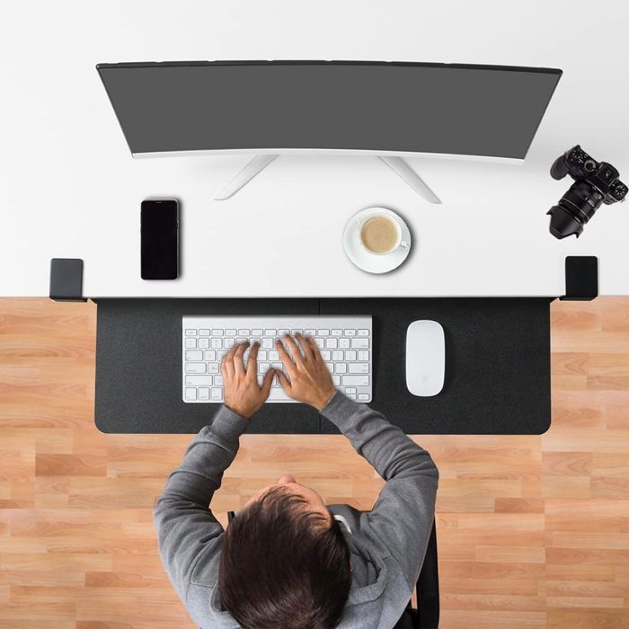 Support Réglable Pour Clavier Mécanique - Plateau Incliné Antidérapant - Améliore L'ergonomie Et Le Confort De Frappe (noir Ou Blanc)