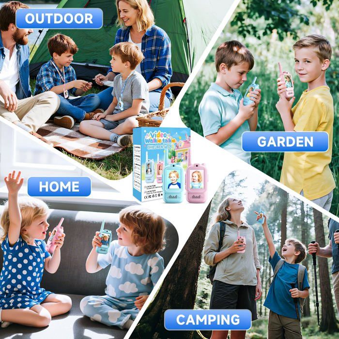 Talkie Walkie Enfants Rechargeable - 48H Autonomie & Portée 3KM