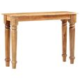 |7951Console extensible Classique - Table console Table d'appoint Armoire console Table de Salon 110 x 35 x 77 cm Bois de manguier-0