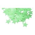 100 Pcs Autocollant Mural Brillant Enfants forme d'étoile mignonne Autocollant pour chambre décoration de La Maison (vert) M2198-0