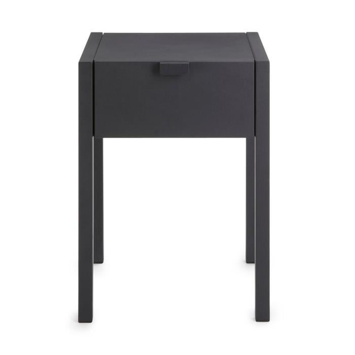 Anvers Table De Chevet Noire 1 Tiroir Noir Achat Vente