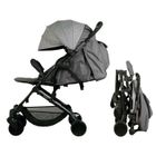 Bambisol Poussette Citadine YUKO² | Dès la Naissance, Pliage 1 Main | Gris Chiné Eco