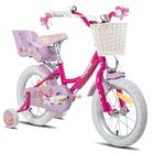 HILAND JOYSTAR Vélo d'enfant, 16", pour enfants de 4 à 6 ans, avec roues auxiliaires,Violet
