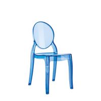 Chaise enfant 'KIDS' bleue transparente en poly - ALTER EGO - KIDS - Bleu - Chaise - Enfant - Polycarbonate