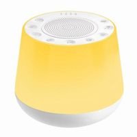Haut-parleur Bluetooth sans fil Dispositif d'aide au sommeil à bruit blanc Contrôle tactile intelligent LED veilleuse coloré, Blanc