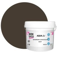 Peinture Sol extérieur/intérieur acrylique haute résistance aspect mat Aqua Sol Marron chocolat - 15Kg / 150m/2