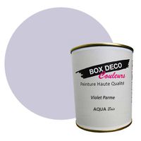 PEINTURE Teinte Violet Parme meuble bois intérieur à base d'acrylique aspect velours-satin Aqua Bois - 750 ml - 9m²