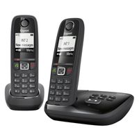 Gigaset AS405A Duo Téléphone sans Fil Répondeur Noir