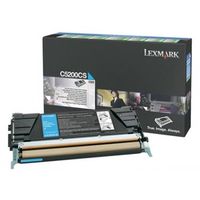 Cartouche de toner cyan Lexmark C5200CS - Laser - 1500 pages - 950 g