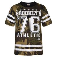 Enfants Filles Haut Brooklyn New York 76 Athletic Imprimer Élégant Mode Branché T-shirt Haut Nouveau Âge 7 8 9 10 11 12 13 Ans