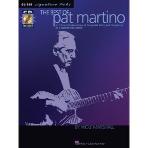 PARTITION The Best Of Pat Martino, Recueil + CD pour Guitare basse édité par Hal Leonard Europe référencé : HL00695632