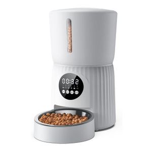 APETDOLA Distributeur Croquettes Chat Automatique, 5L Distributeur