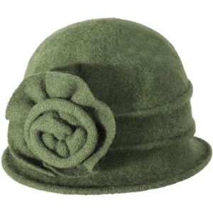 Chapeau d'hiver pour femmes Années 1920 Gatsby Style Fleur Laine