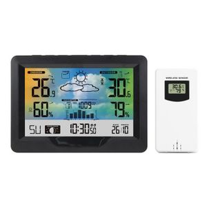 THERMOSTAT D'AMBIANCE Thermostat d'ambiance,Therye.com-Station météo sans fil avec capteur et écran tactile,prévisions,intérieur- FJ3383F[C16]