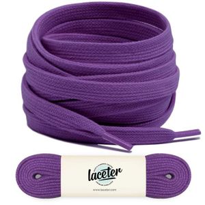 LACET  Lacets plats violets, 120 cm, Largeur 8mm, Lacet v