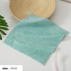 EPONGE - CHIFFON couleur vert taille 30pcs Chiffon de nettoyage de cuisine plus épais, tampon à récurer absorbant, serviettes
