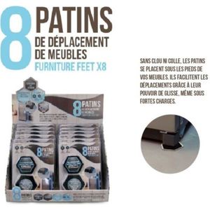 Patins pour déplacer des meubles lourds + Levier - DreamStore360