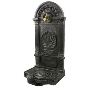 Fontaines murales Fontaine 71,5cm /évier en Aluminium dans la Fontaine Jardin de