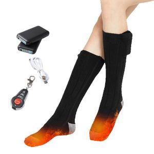 Chaussettes Chauffantes électriques Pour Homme Et Femme - Alimentées Par Piles (6xAA) - 5h De Chaleur - Pour Sports D'hiver, Camping, Randonnée