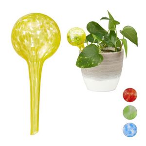 EBANKU 6 Pièces Globes d'arrosage pour Plantes, Ampoules en Verre pour  Plantes à Dispositif d'arrosage Automatique, Système d'abreuvoir  Automatique Coloré pour Plantes d'Intérieur et d'Extérieur : :  Jardin
