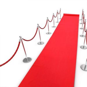 TAPIS TD® XICHAO - 15m x 1m Tapis Rouge Jetable Rouleau 