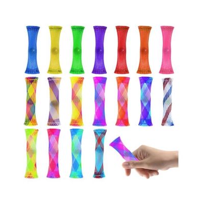 Cube Anti-Stress Ice Cube 7 Cm – Squishy Sensoriel à Presser – Gel Translucide Flocons – Boîte Cadeau – Enfant Adulte