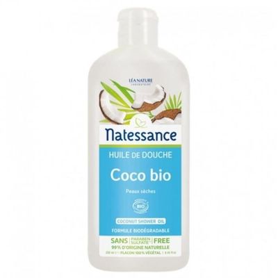 Huile de coco Bio 100% pure Natessance - Pot de 200 ml