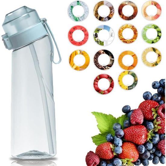Air Up Gourde originale de 650 ml Bleu océan avec dosettes sans BPA, 0 calories (bouteille bleu océan avec 3 dosettes à la pêche Air Up Gourde originale de 650 ml Bleu océan avec dosettes sans BPA, 0 calories (bouteille bleu océan avec 3 dosettes à la pêche