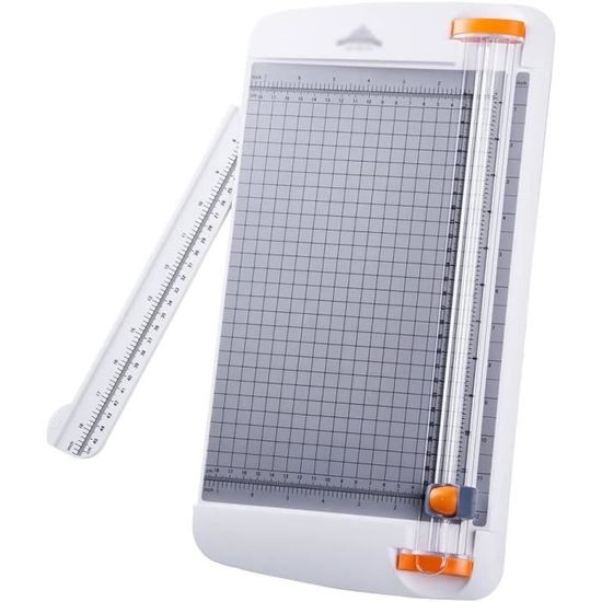 Massicot à Papier - Coupe-papier A4, Perforateur Et Arrondisseur D'angles - 34x10,5 Cm, Base Antidérapante, Pour Bureau, école, Loisirs Créatifs