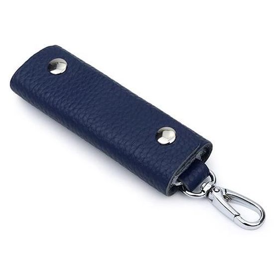 Porte-clés Luxe à Fermeture Éclair - Thème Batman, Cuir Synthétique Noir - Neuf