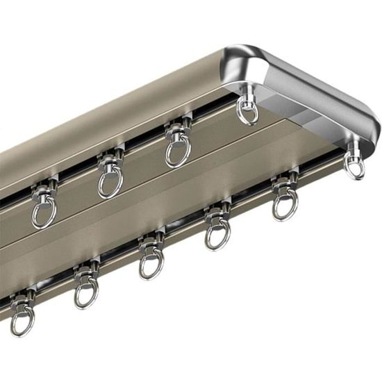 Tringle à rideau de plafond en aluminium avec séparateur de pièce, rideau de douche, noir, 2 m, pour rideaux montés au plafond, améliore l'intimité et le style dans votre espace Tringle à rideau de plafond en aluminium avec séparateur de pièce, rideau de douche, noir, 2 m, pour rideaux montés au plafond, améliore l'intimité et le style dans votre espace