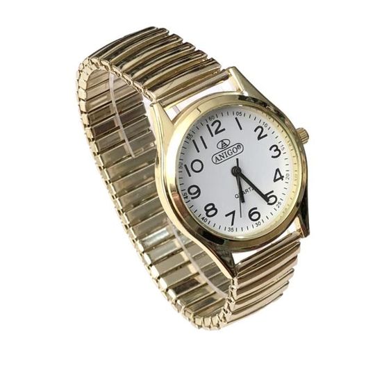 Montre Homme dor Bracelet Extensible Elastique Achat vente