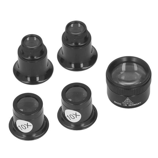 Monocle Loupe 5x Avec Collier – Portable, Lentille Verre Optique, Design Rétro