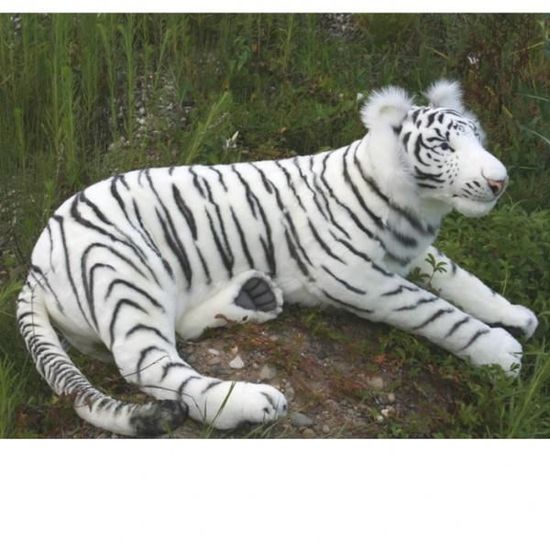 Hansa peluche Geante Tigre Blanc Couche 150 cm L - Animal en peluche -  Achat & prix
