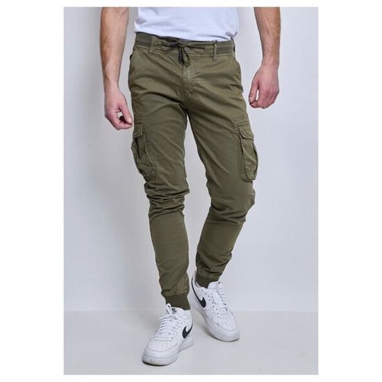 Pantalon cargo vert homme discount