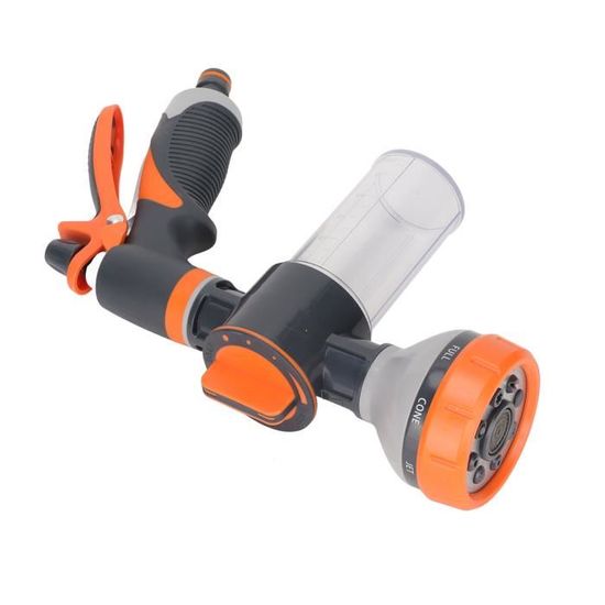 Pistolet D'arrosage En Métal Avec 4 Buses - Laiton Avec Raccord Rapide - Pour Tuyau D'arrosage Jardin