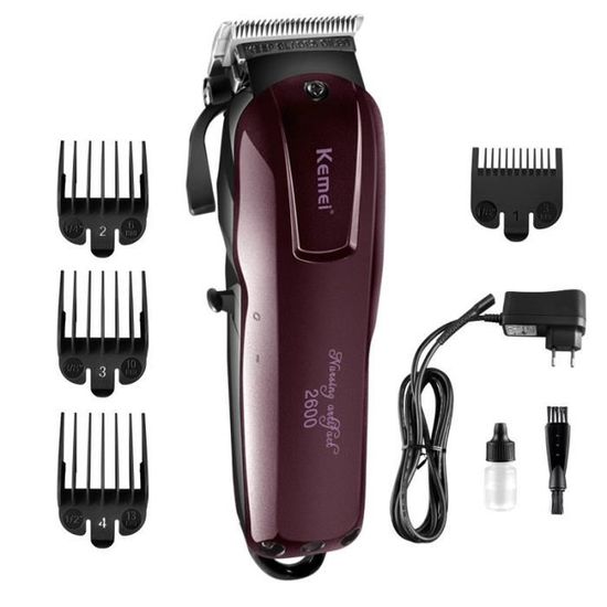 100-240V kemei professionnel cheveux tondeuse électrique tondeuse à cheveux puissante machine à raser les cheveux