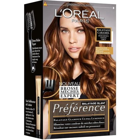 Preference L Oreal Paris Kit Meches Et Balayage Pour Cheveux Chatains A Bruns Caramel Hygiene Et Soins Du Corps Achat Vente Coloration Preference L Oreal Paris Kit Cdiscount